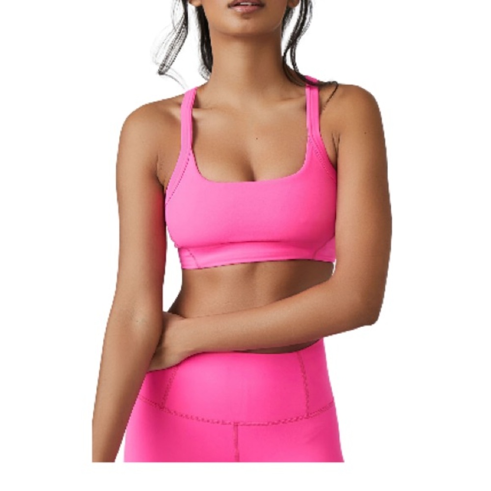 Free People movement Never Better racer back Pink Racerback Bra